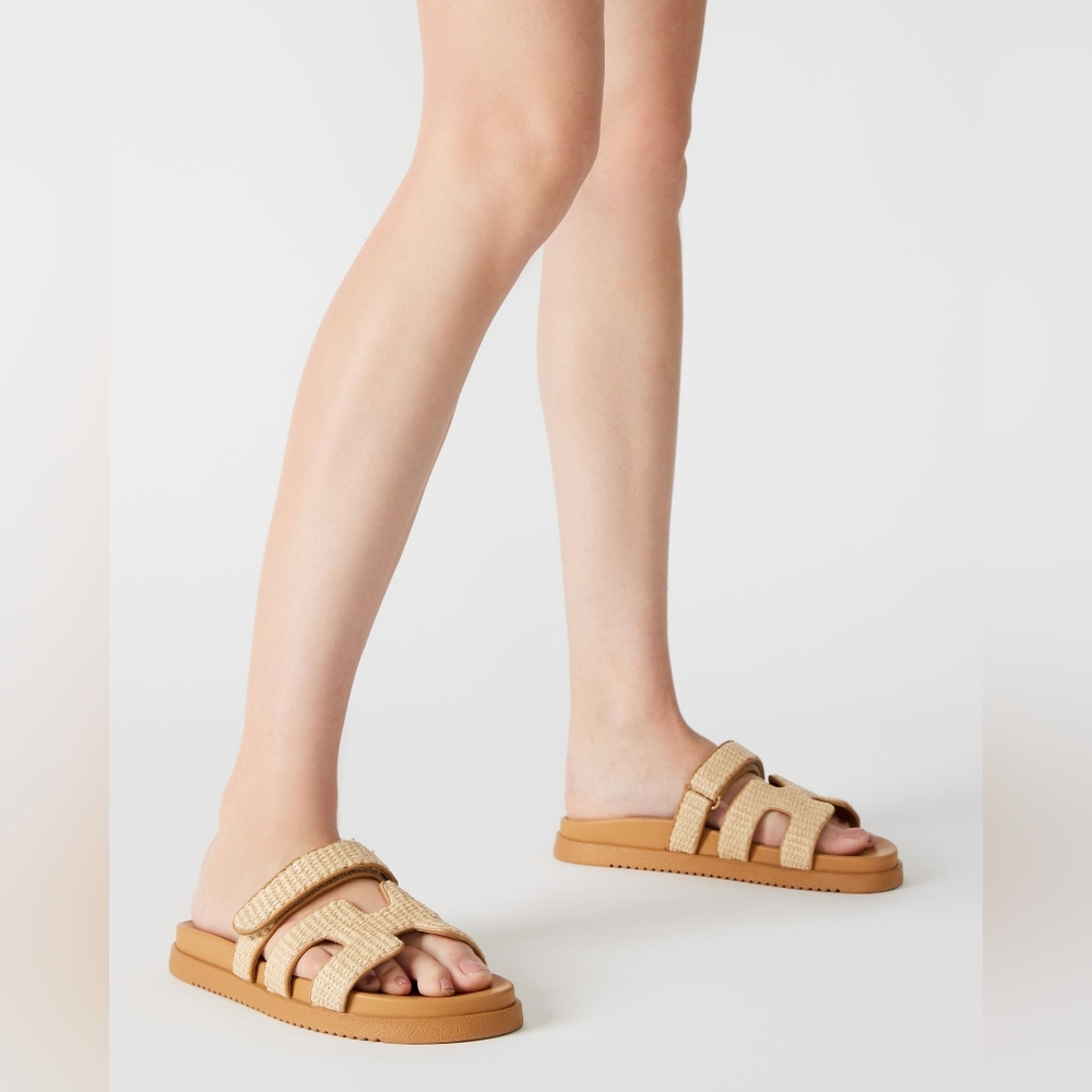 Steve Madden Mayven Women's Sandals Natural Raffia, 10M